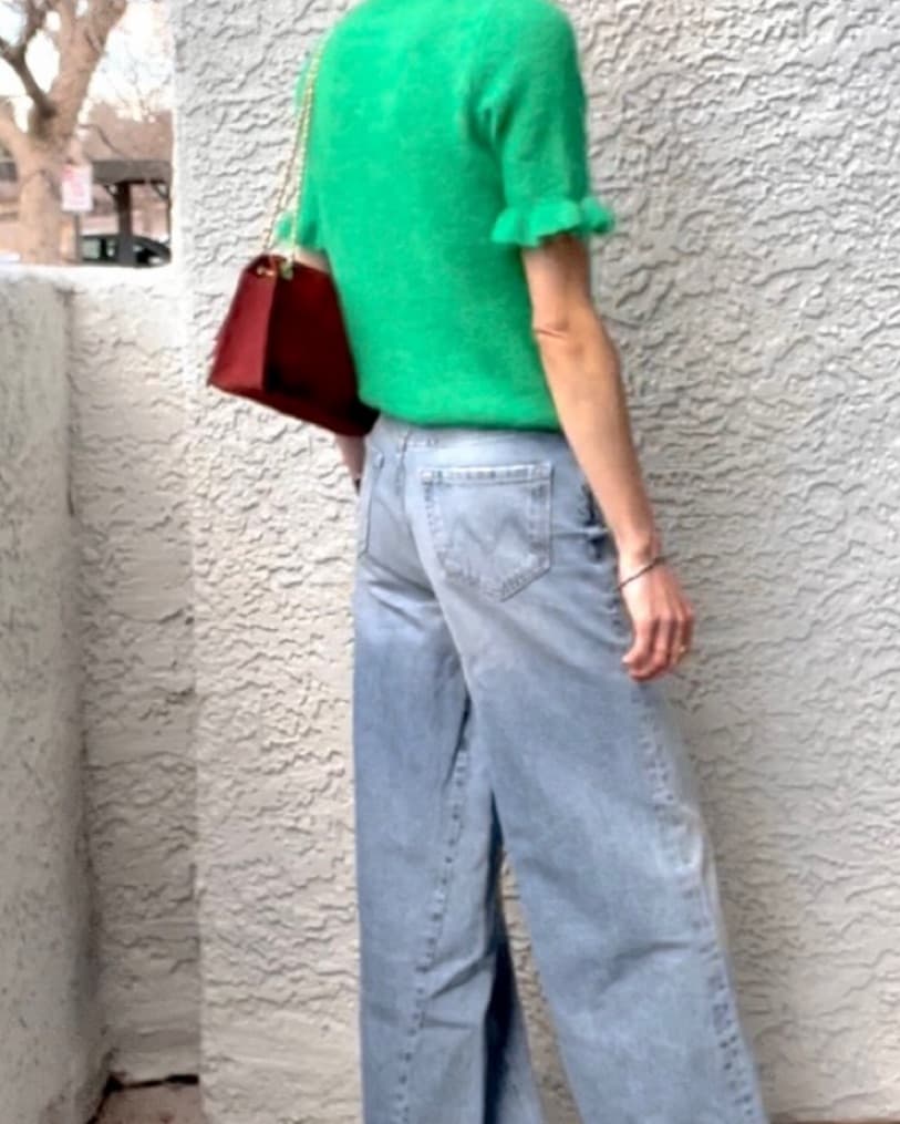 Sezane Emerald Green Sweater - Image 3