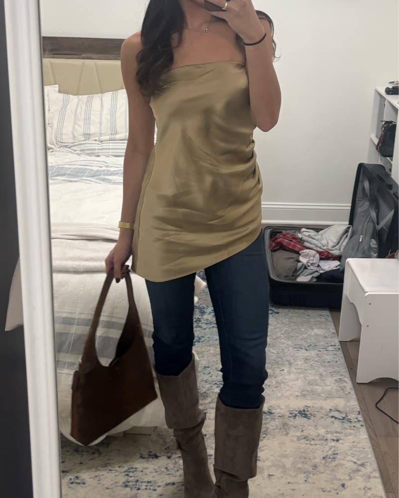 Reformation Quinley Silk Top - Image 2