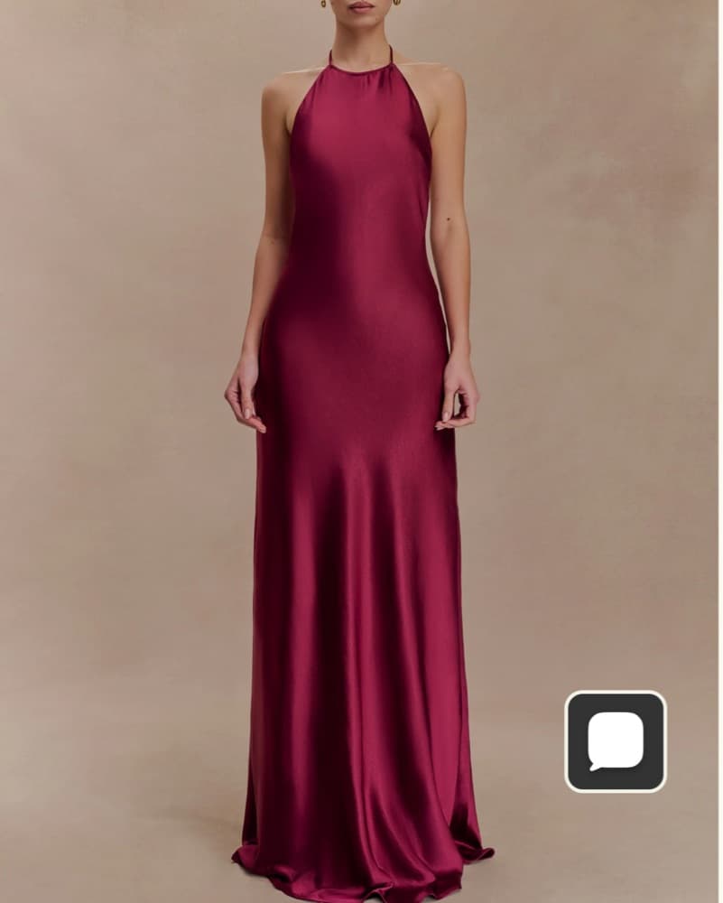 Dark magenta Meshki Dress - Image 1