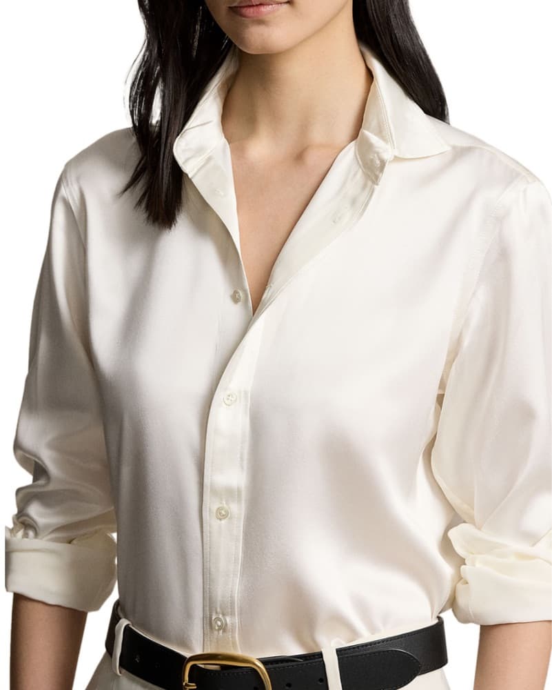 Ralph Lauren | Cream Silk Blouse - Image 3