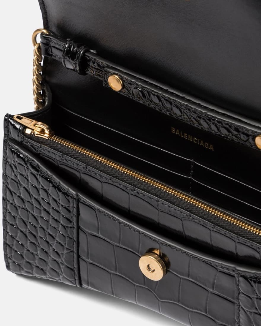 Balenciaga Hourglass Crocodile Bag - Image 4