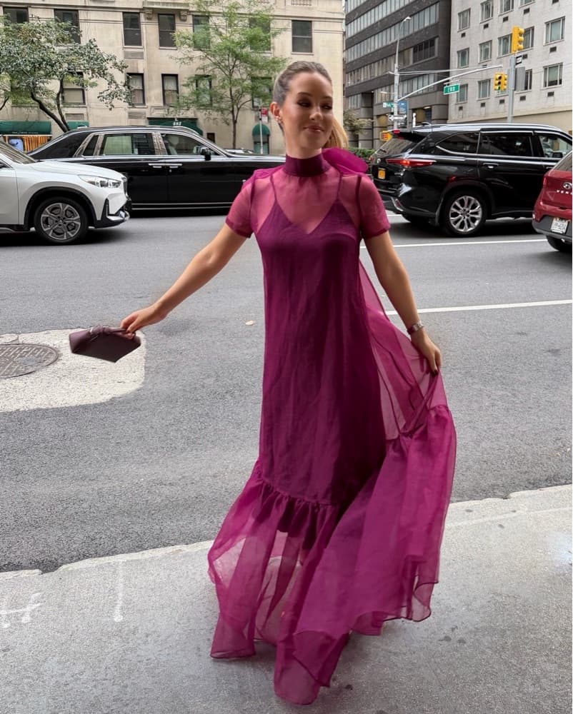 Staud Calluna Maroon Dress - Image 2