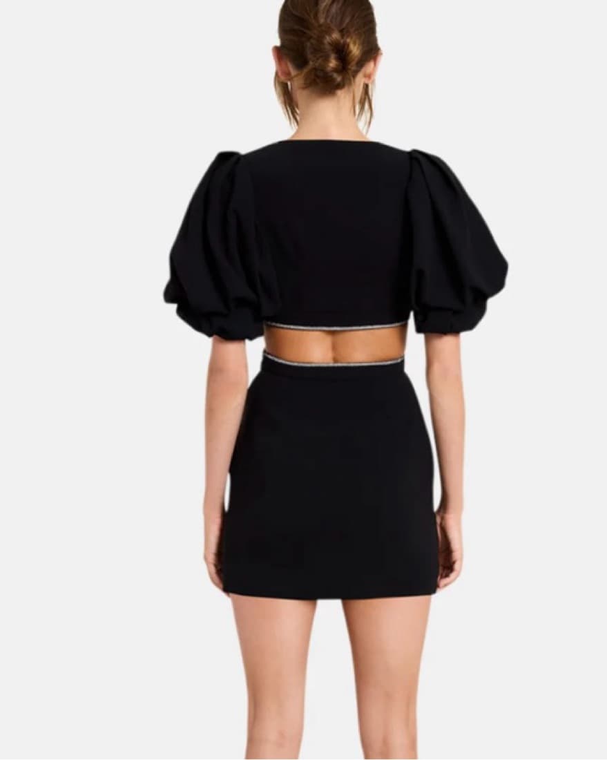 ALC Black Mini Dress - Image 2
