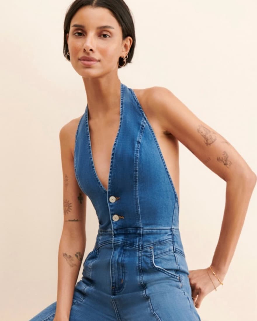 Cruz Denim Jumpsuit From Free People - Image 3