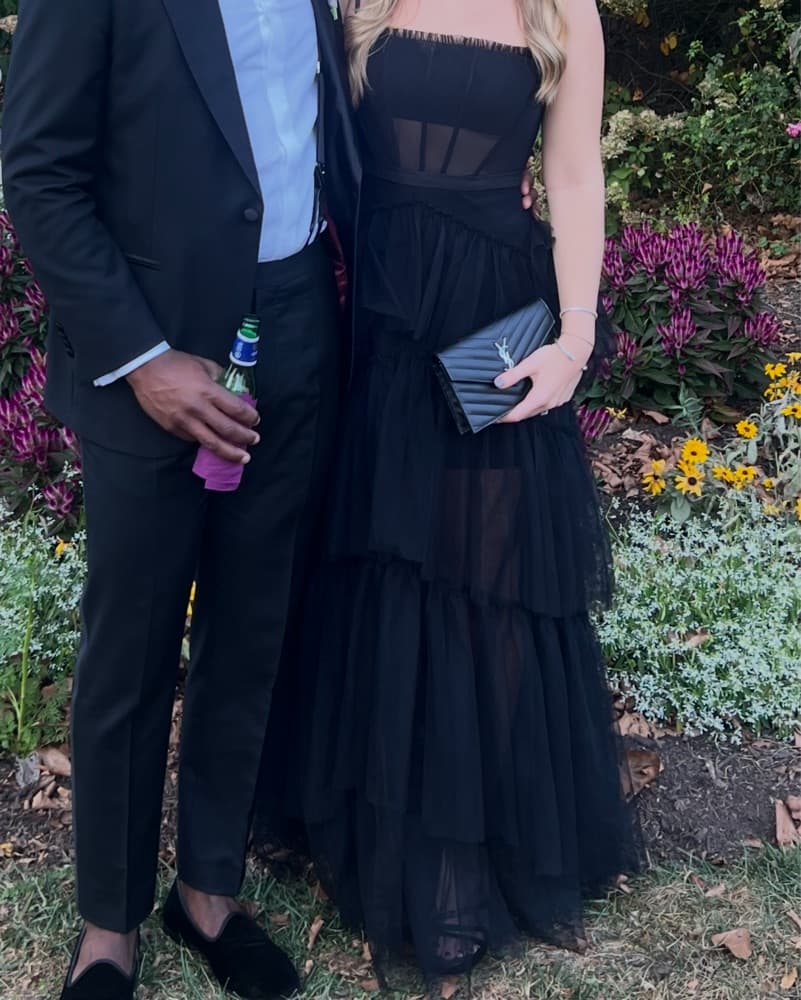 Black Tulle Corset Dress - Image 1
