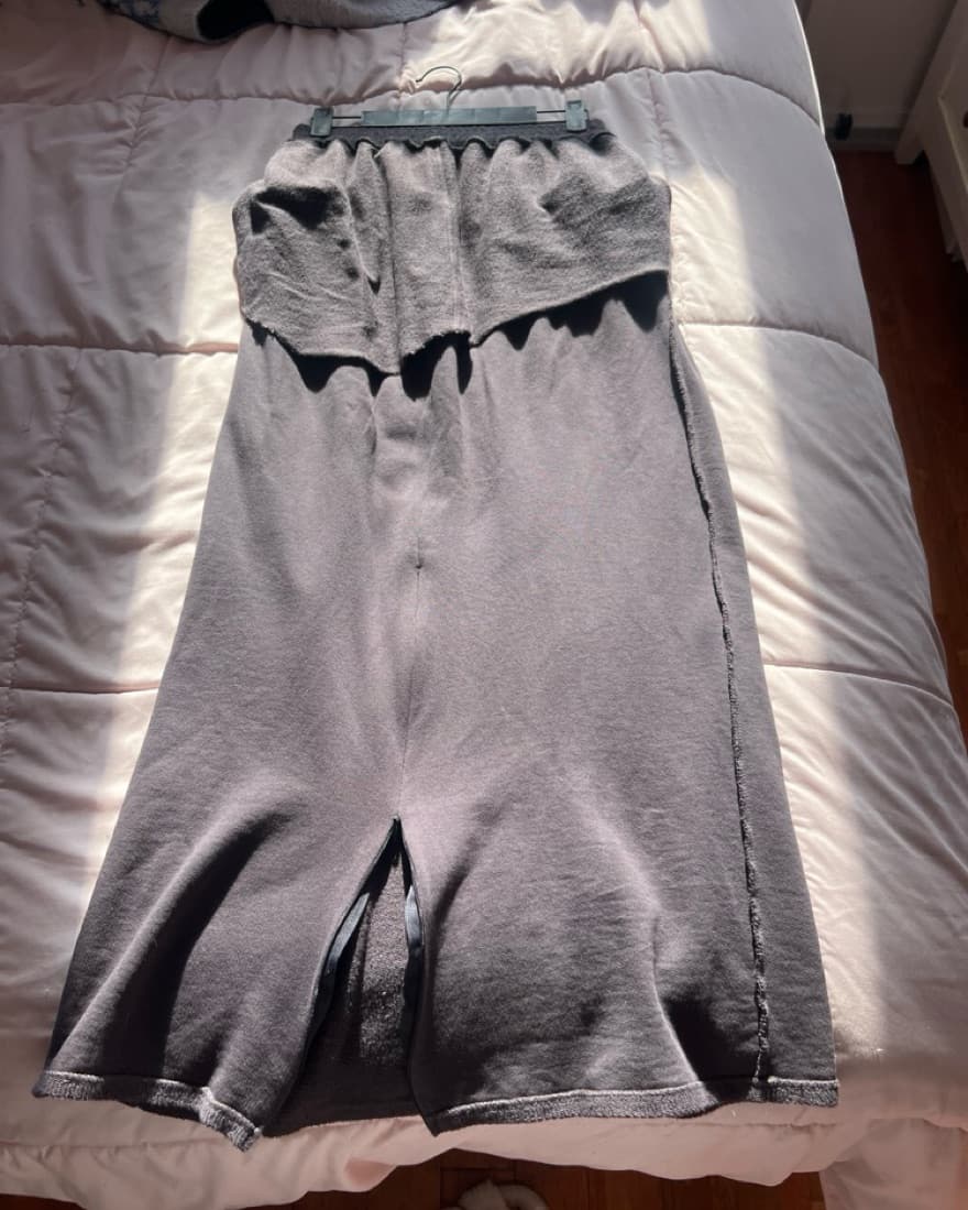 Cozy Gray Fleece Shorts - Image 3