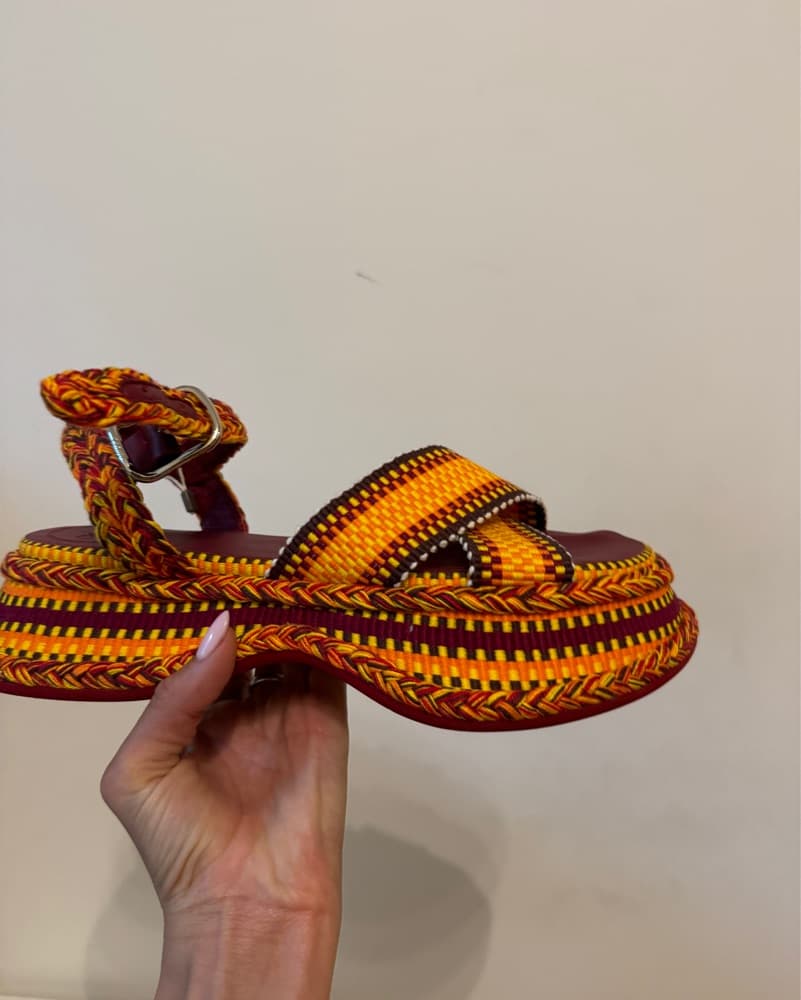  Chloe Meril Woven Platform Sandals  - Image 3