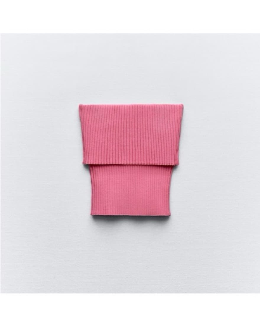 Ribbed Knit Bandeau Top  - Image 2