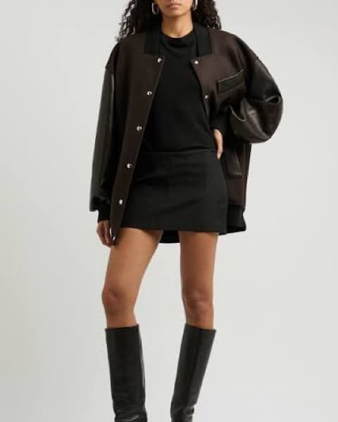 Khaite Black Mini Skirt - Image 1