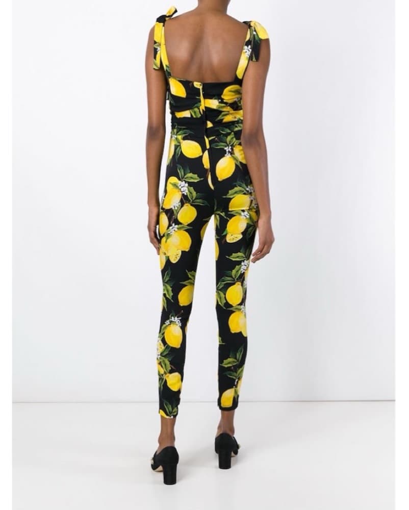 Lemon Print Silk Dolce & Gabbana Romper - Image 4