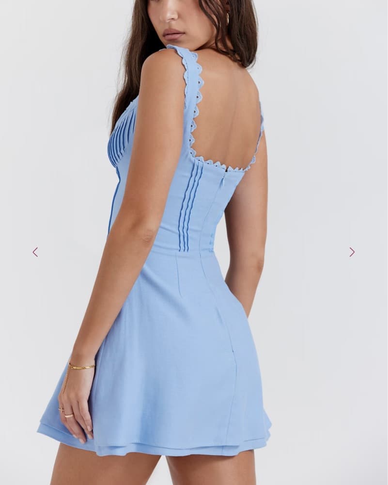 House of CB - Tilly dress in Blue - Image 3