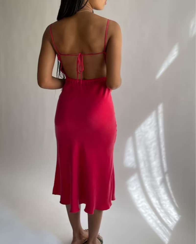 Djerf Avenue Dream Dress Midi Sunrise  - Image 2