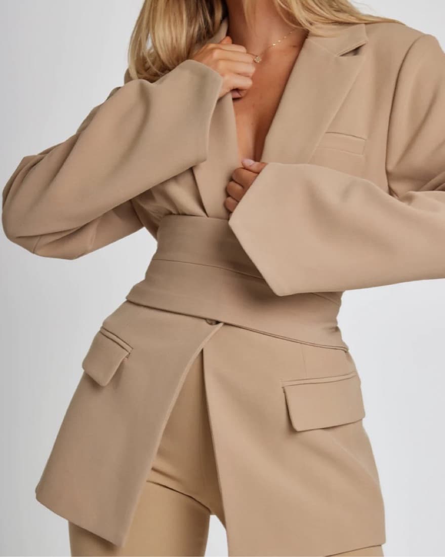 Odd Muse Camel Blazer - Image 1