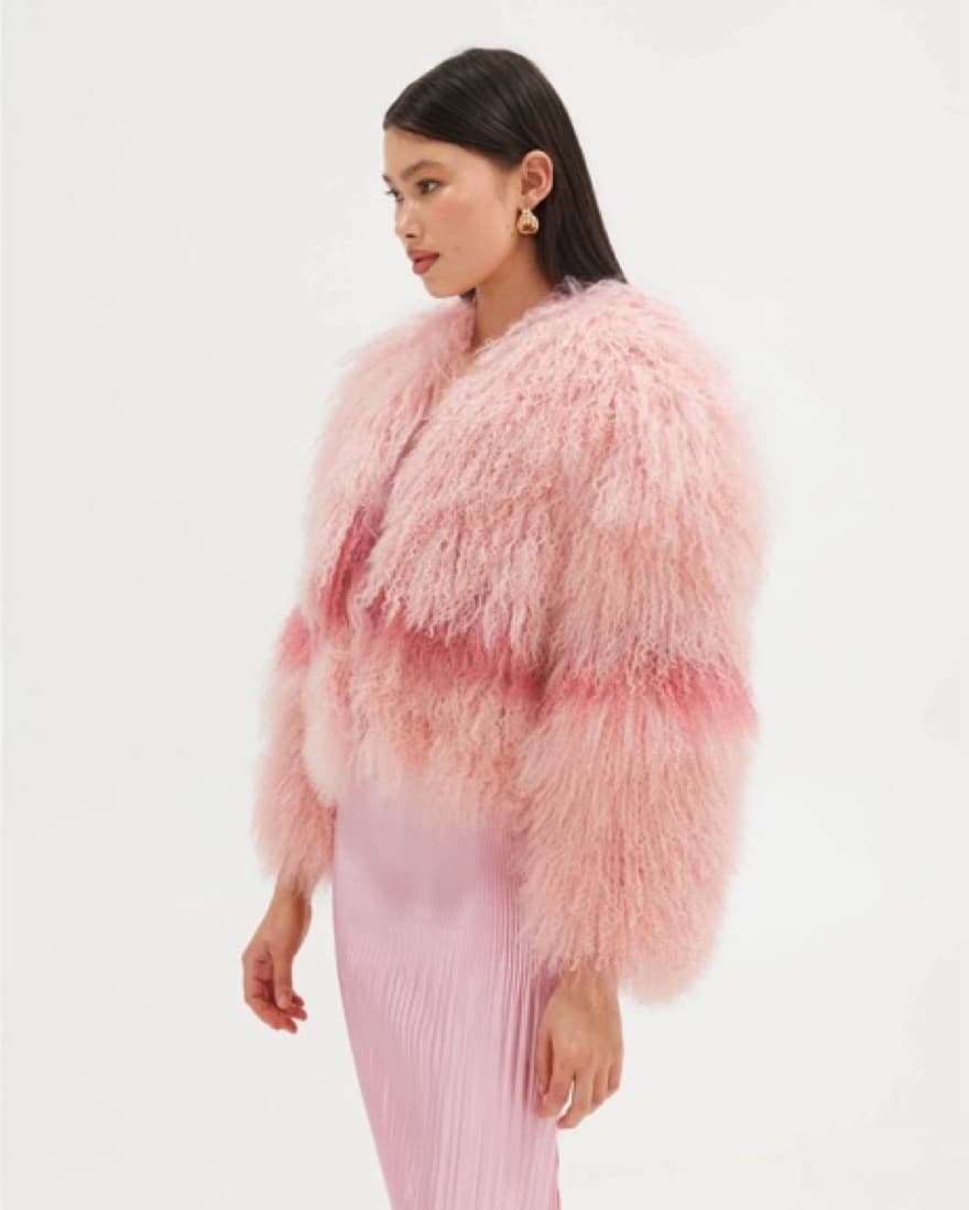 Georgina Jacket - Rosewater/Flamingo Pin - Image 4