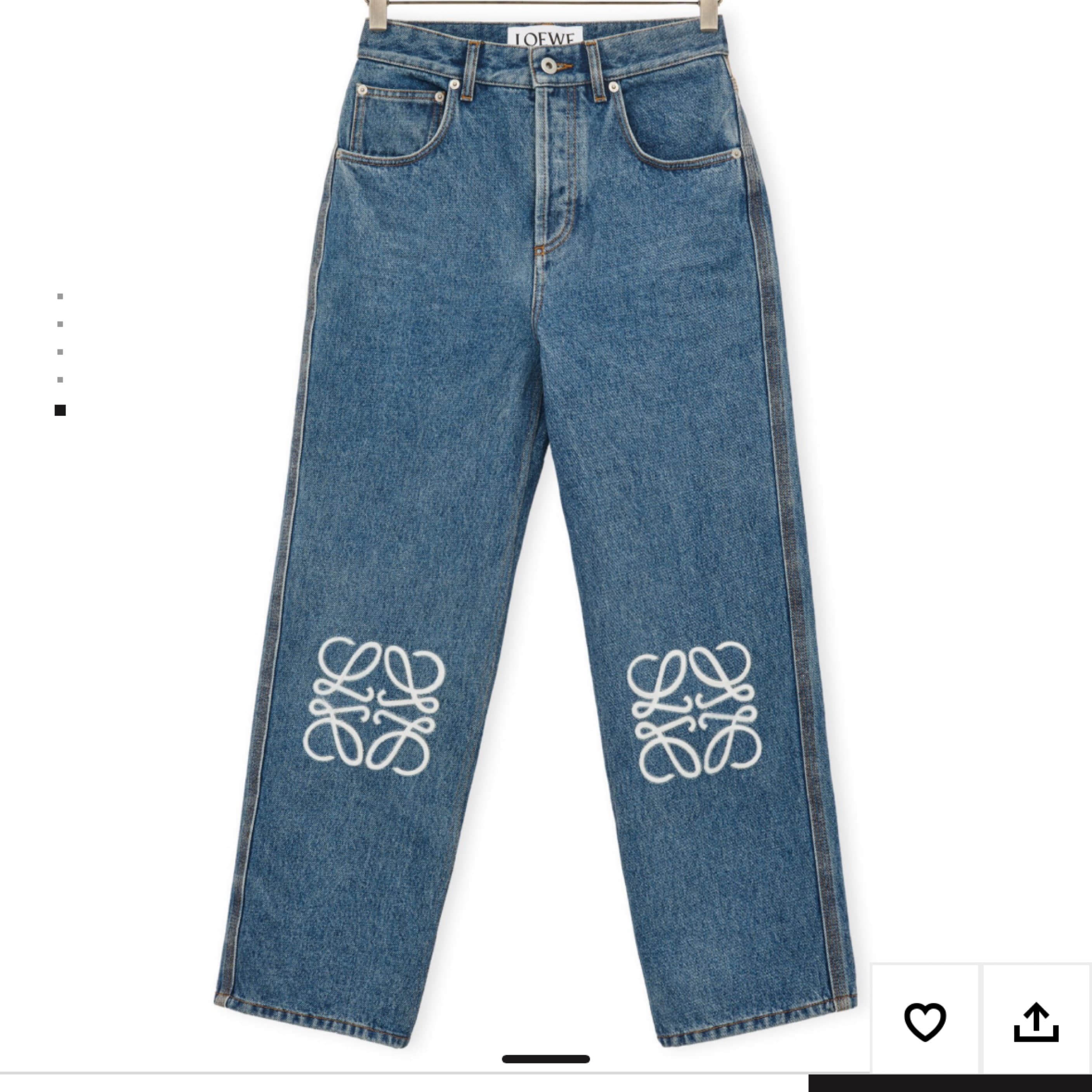 Anagram Cropped Jeans In Denim  - Image 4