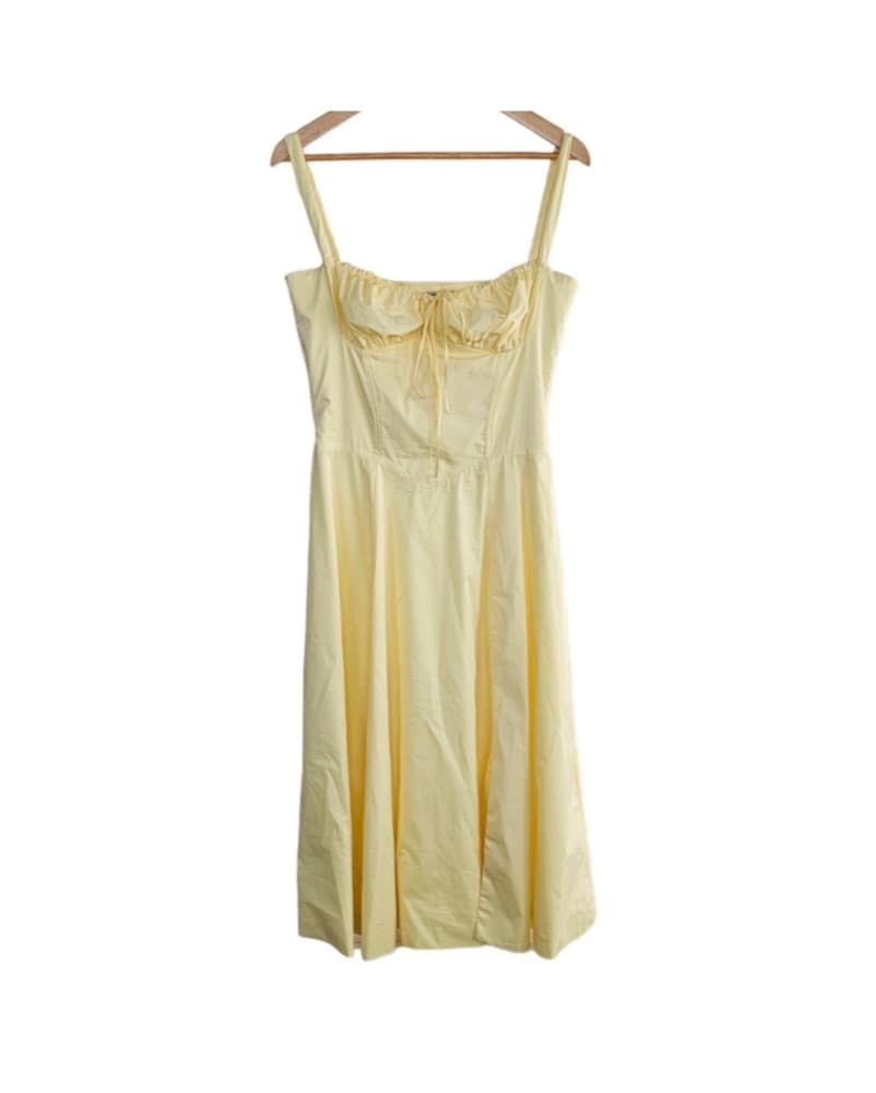 Butter Yellow House of CB Bustier Dress - Image 4