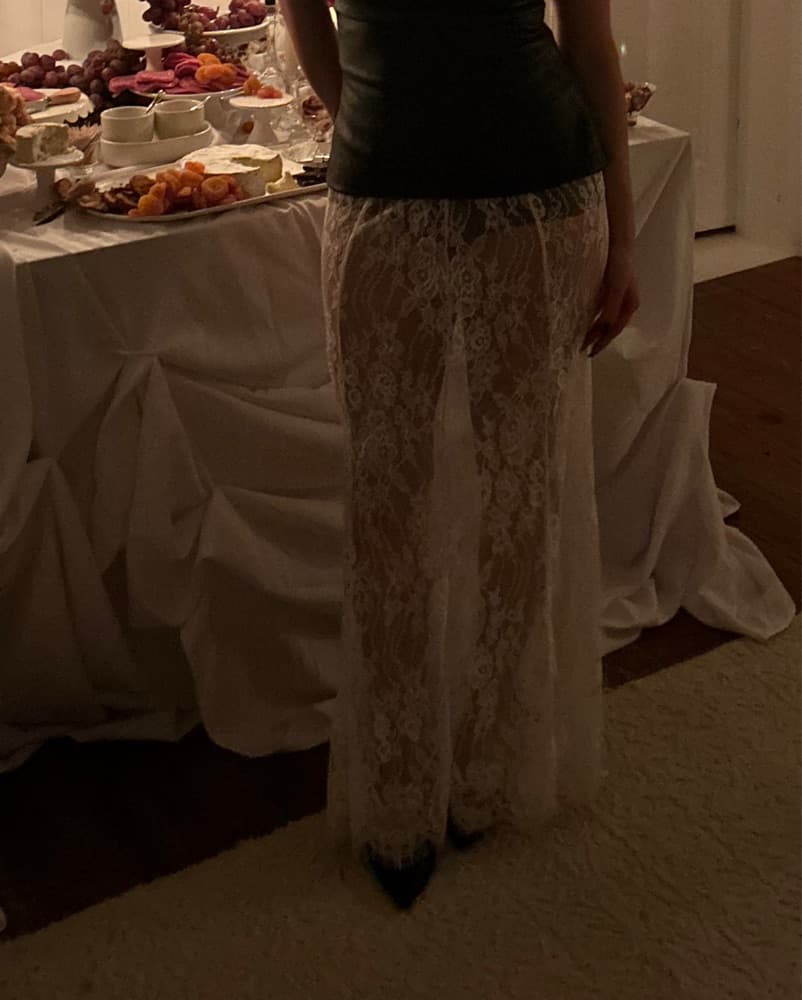 Sheer Lace Skirt - Image 2