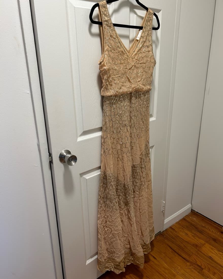 Loveshackfancy Gold Gown - Image 2