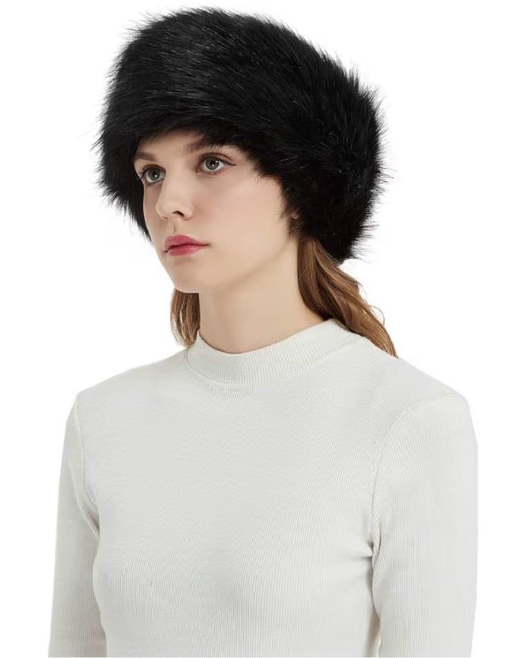 Stylish Faux Fur Headband - Image 1