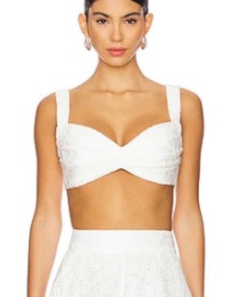 Zimmermann Crush Embroidered Bralette - Image 1