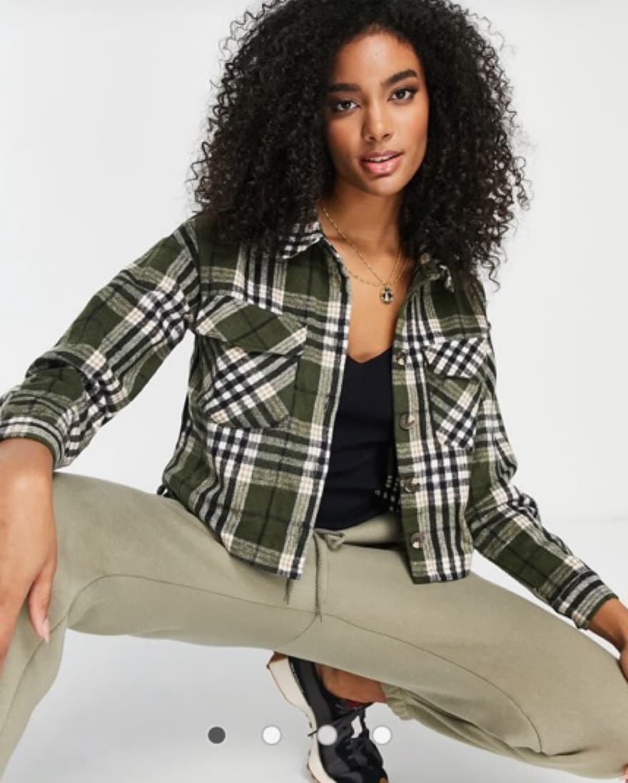 Green Plaid Lightweight Jacket  - Image 3