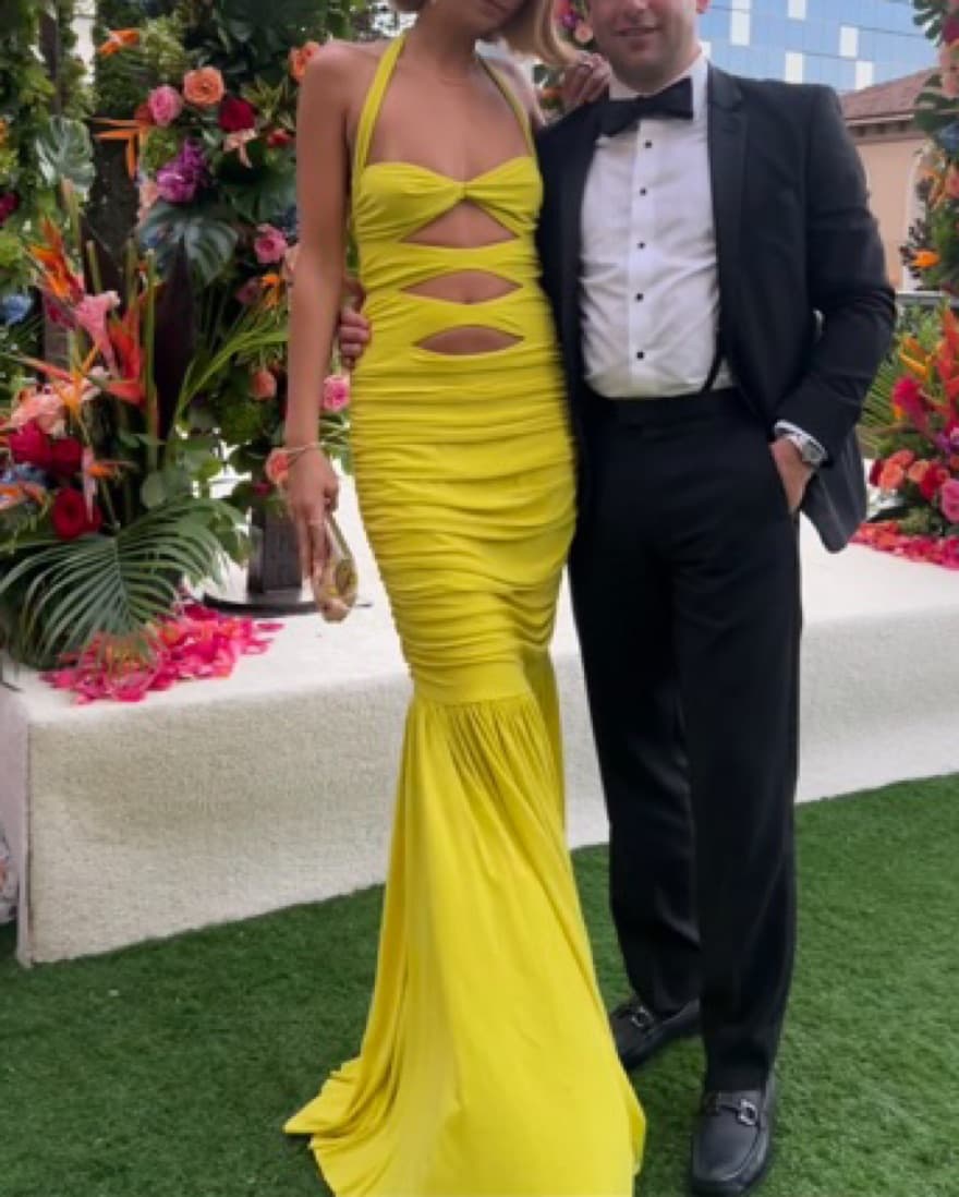 Citron Norma Kamali cutout gown - Image 1