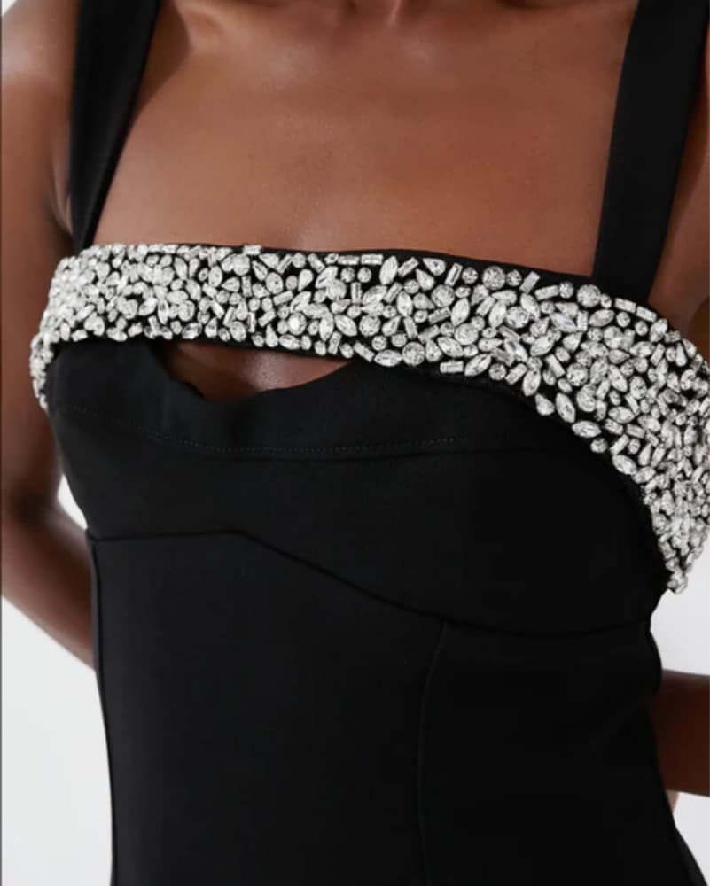 Black Lenny Sleeveless Mini Dress  - Image 4