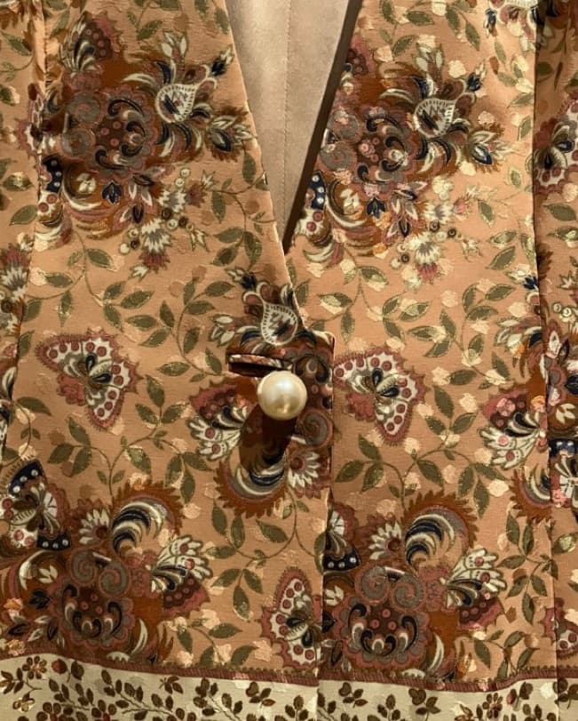 Vintage Silk Blazer - Image 3
