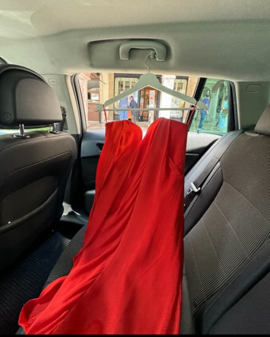 Nicholas Tiered Red Gown - Image 4