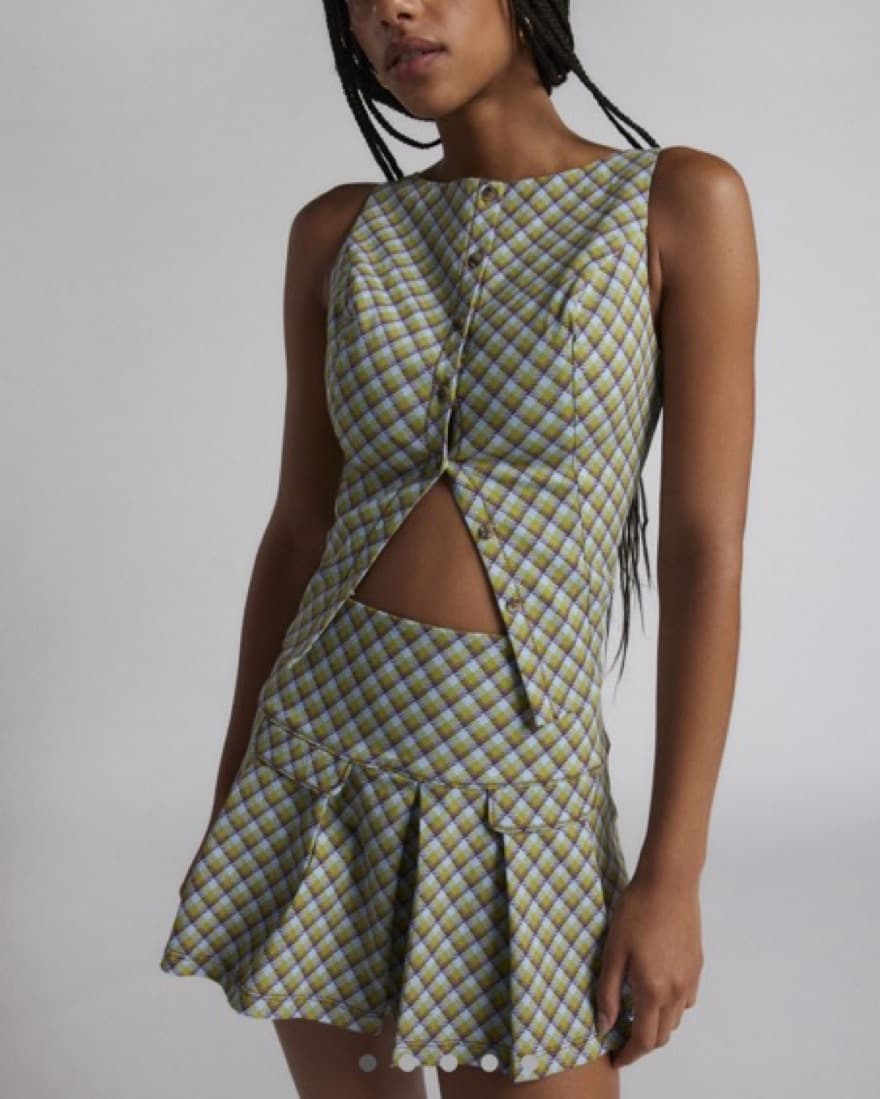 Raquel crop vest top & pleated mini skir - Image 1