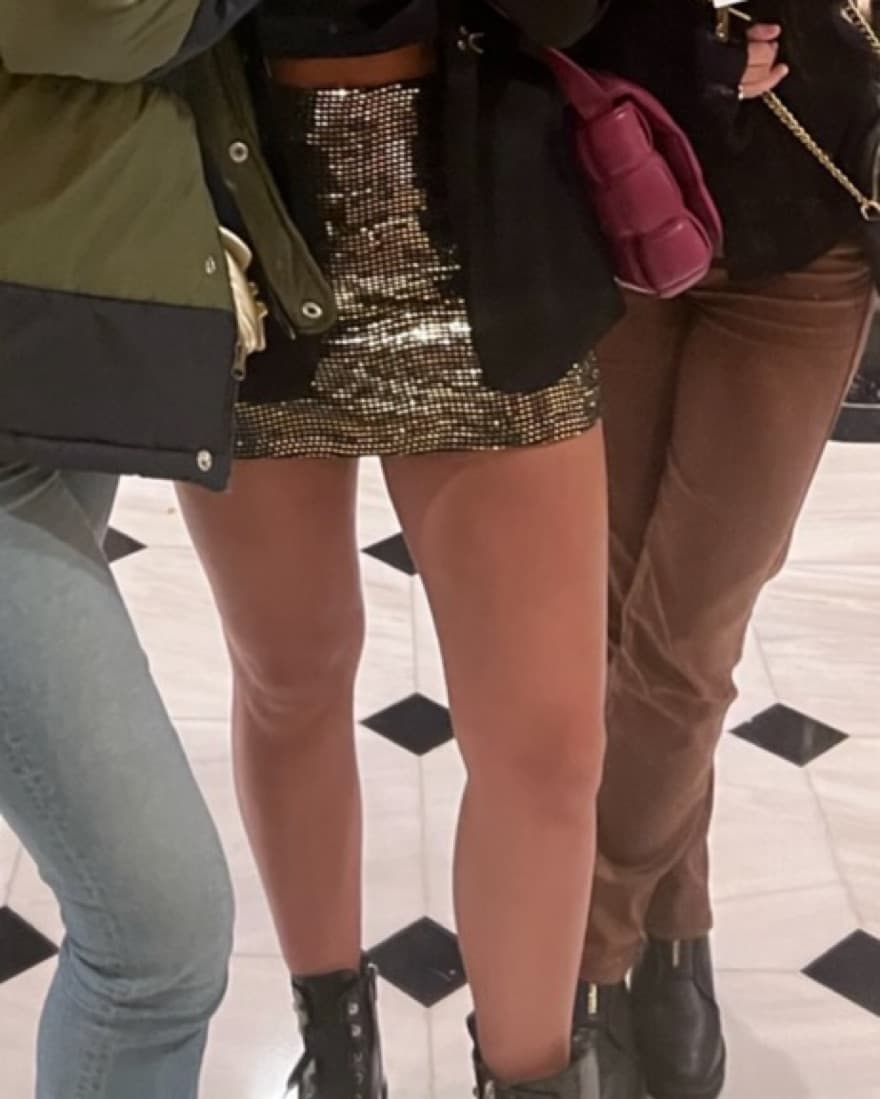 Auteur Gold Sequin mini Skirt  - Image 1