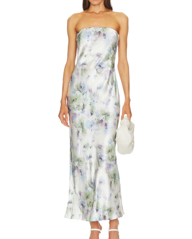 Floral Watercolor Midi Dress Bec Bridge - Image 1