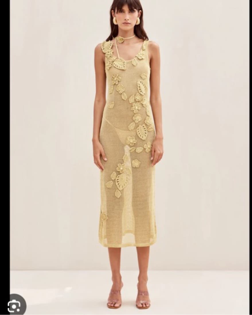 Cult Gaia Gold Dress - Image 1