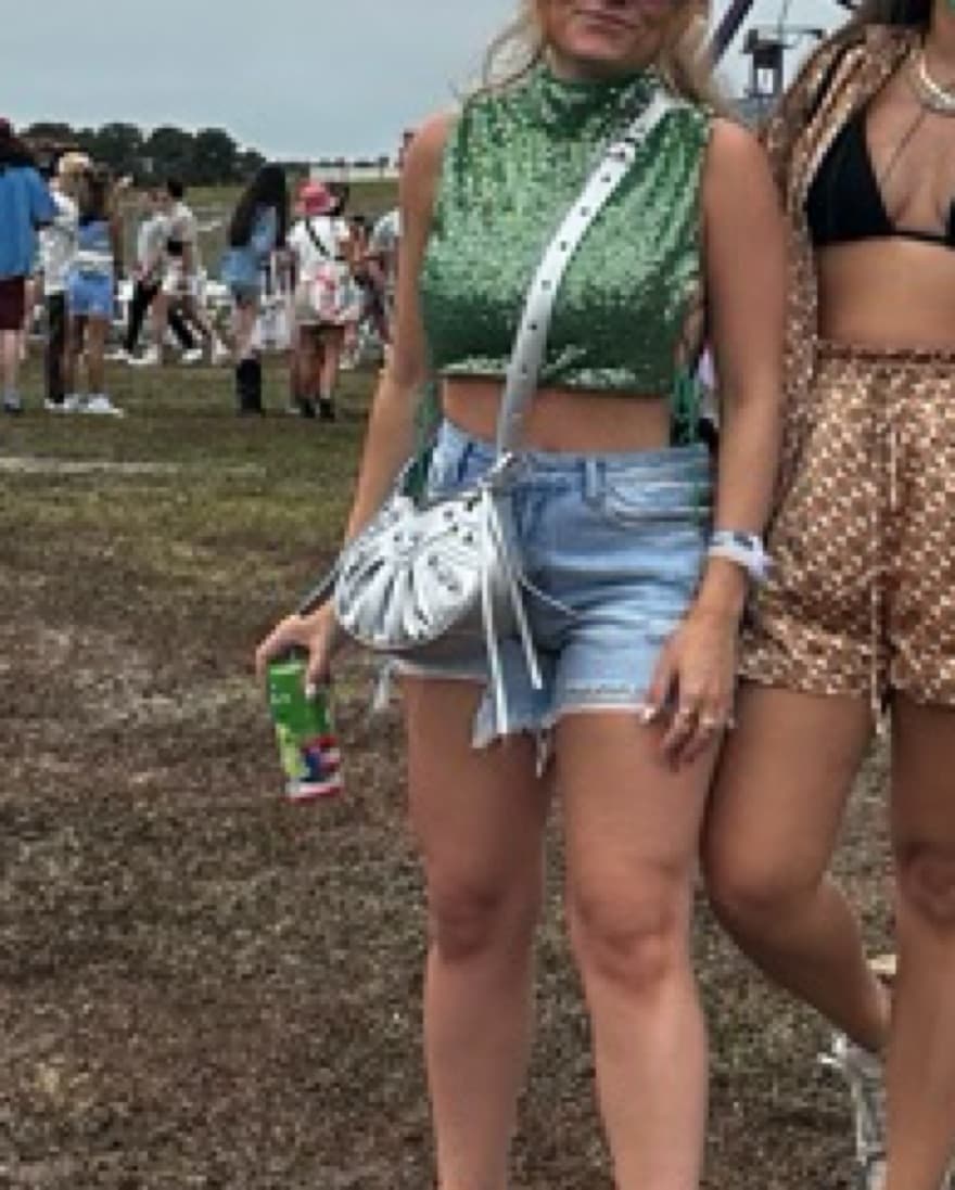 21 Crop Top In Green - Image 5