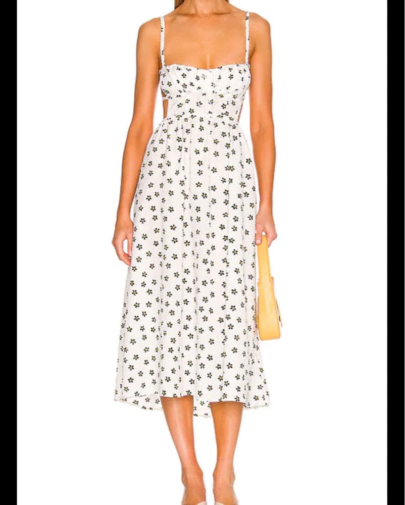 For Love & Lemons Daisy Midi Dress - Image 3