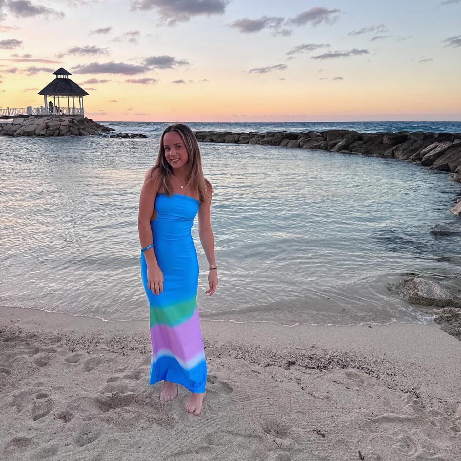 Baobab Mambo Blue Maxi Dress - Image 1