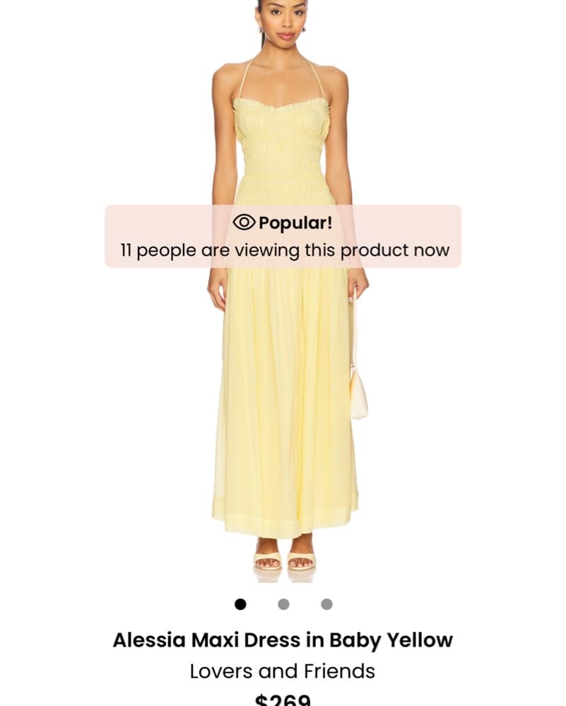Alessia Maxi Dress in Baby Yellow - Image 3