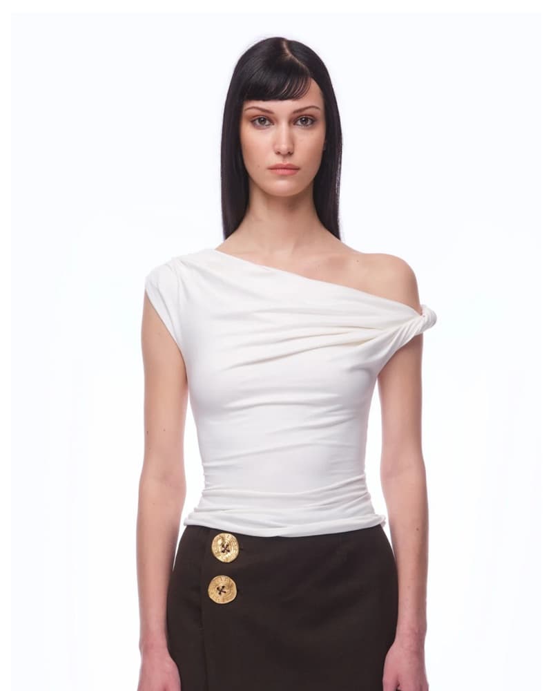 Of Planet Earth Drift Top White  - Image 1