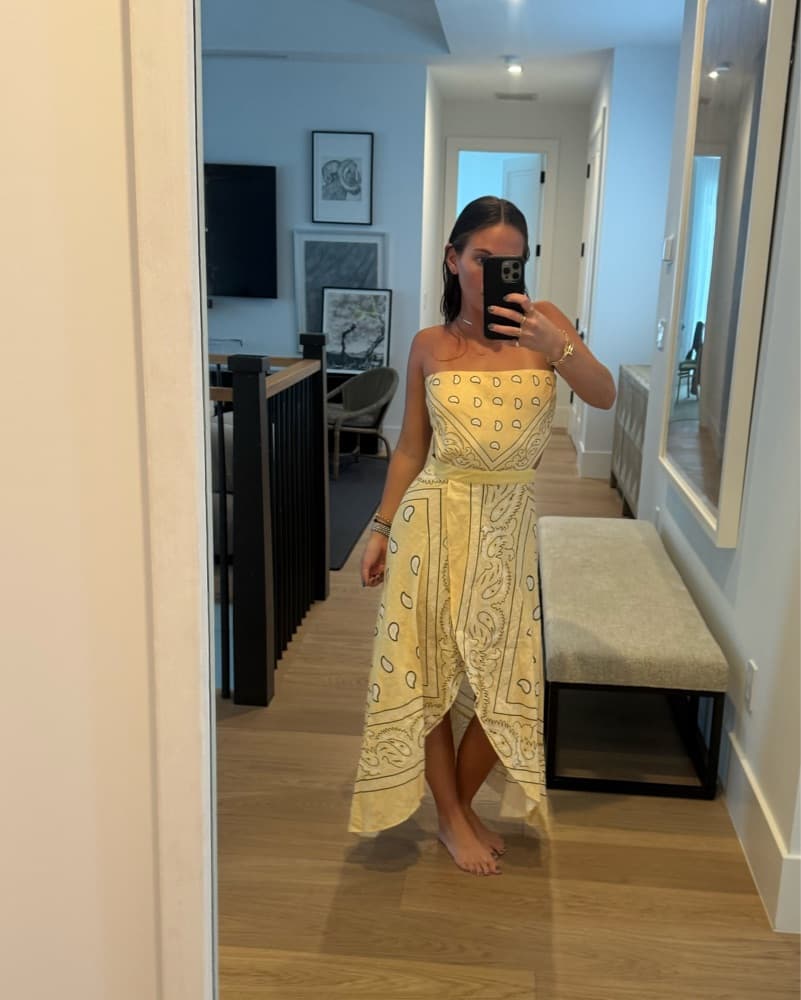 Yellow Bandana Dress - Image 2
