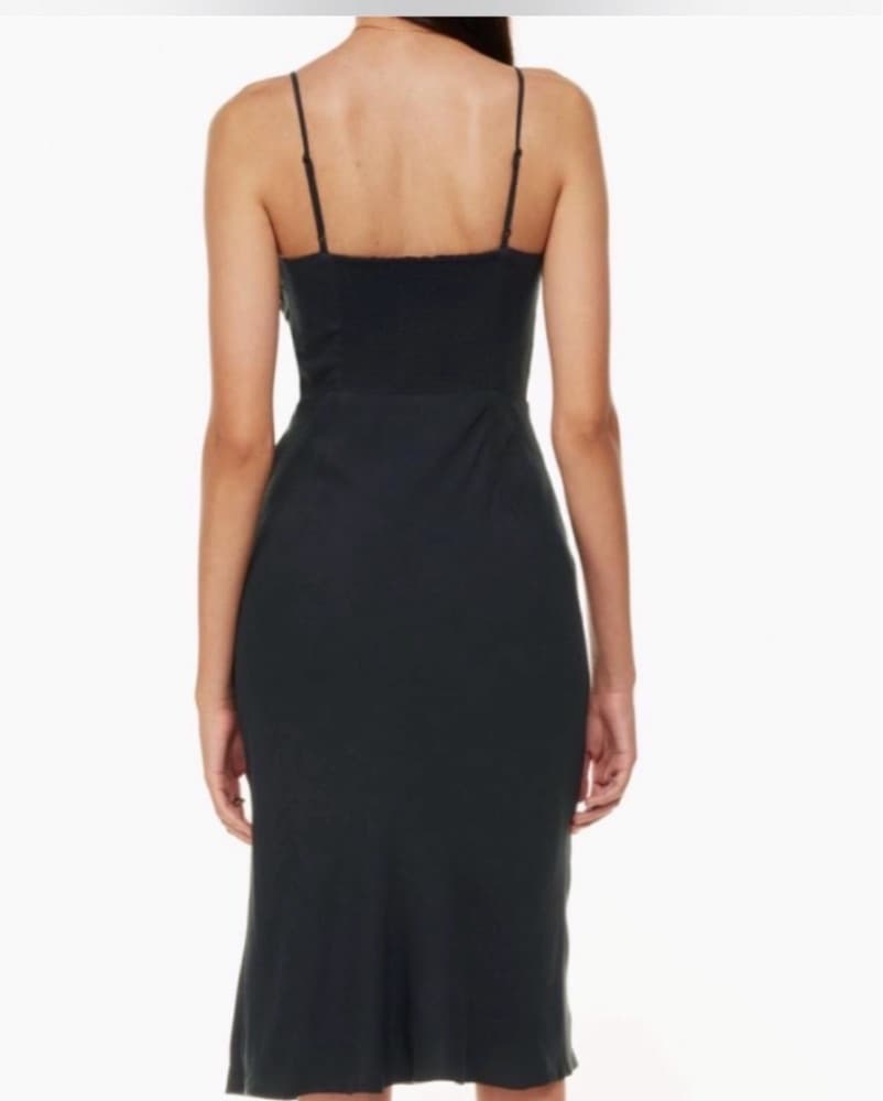 Aritzia Midi Black Dress - Image 2