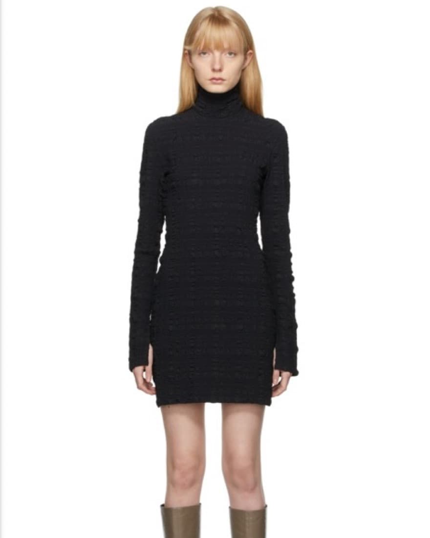 Nanushka Black Checkered Velma Dress - Image 1