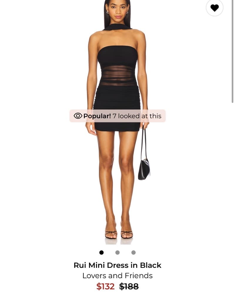 Rui Mini Dress in Black - Image 1
