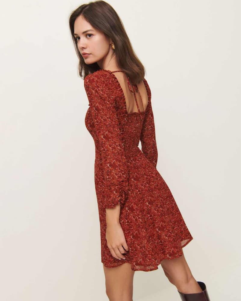 Reformation Mini Floral Dress - Image 2