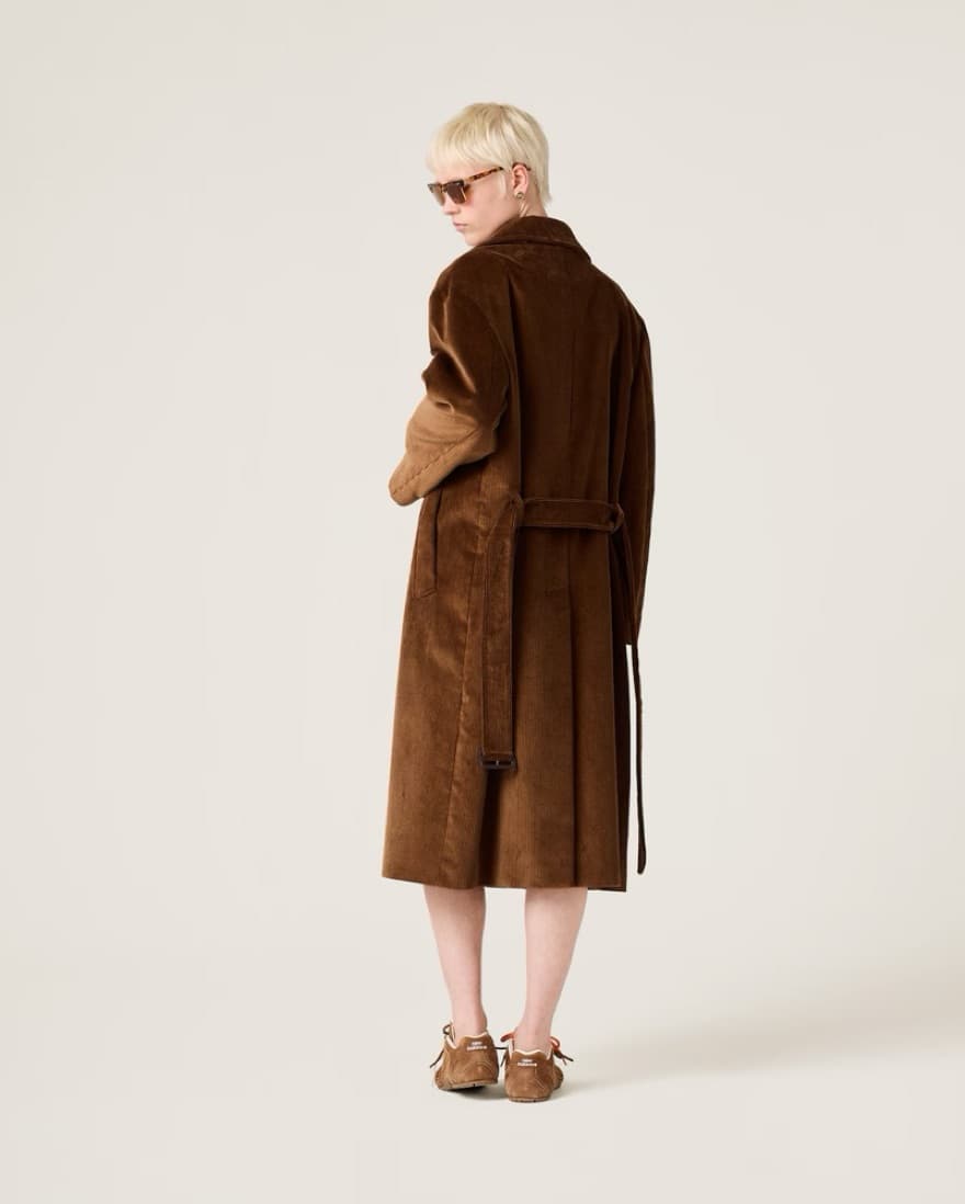 Miu Miu Single-Breasted Corduroy Coat - Image 5