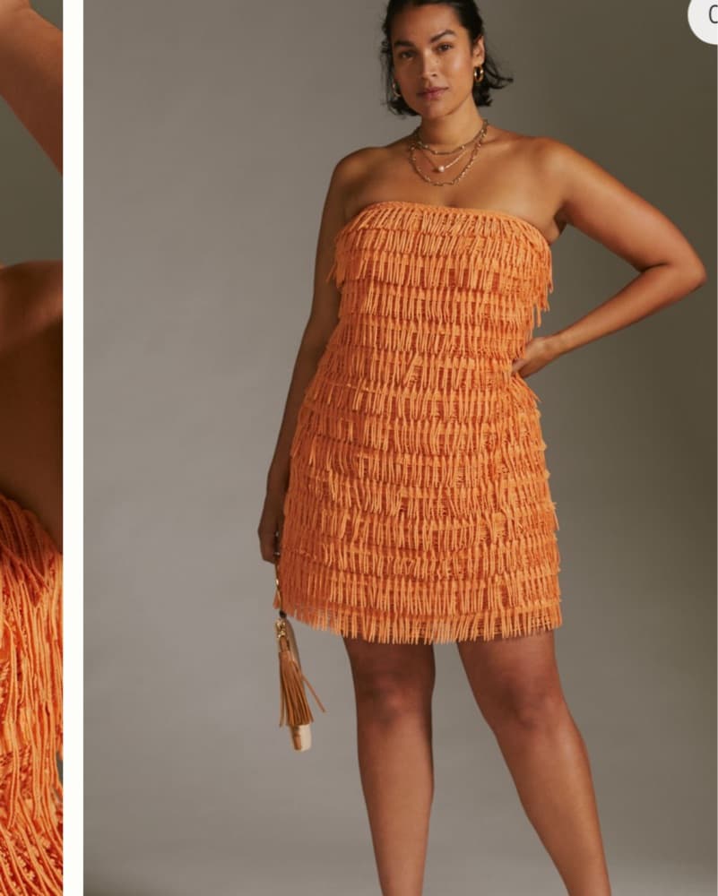 Vibrant Fringe Midi Dress - Image 2