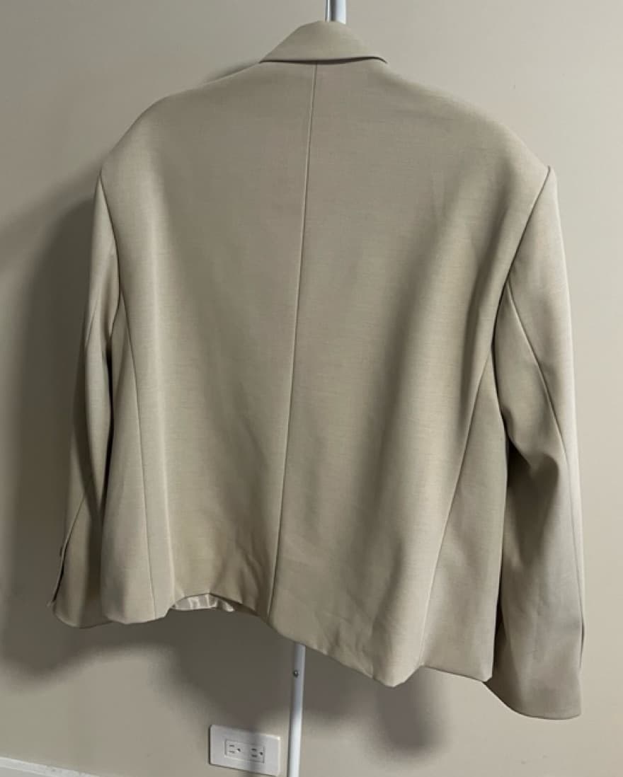 TANSY OVERSIZED BLAZER - BEIGE - Image 4