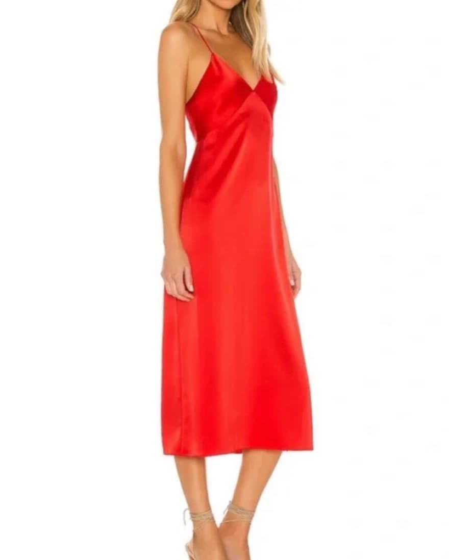 Alice + Olivia Loraine Red Slipdress  - Image 1