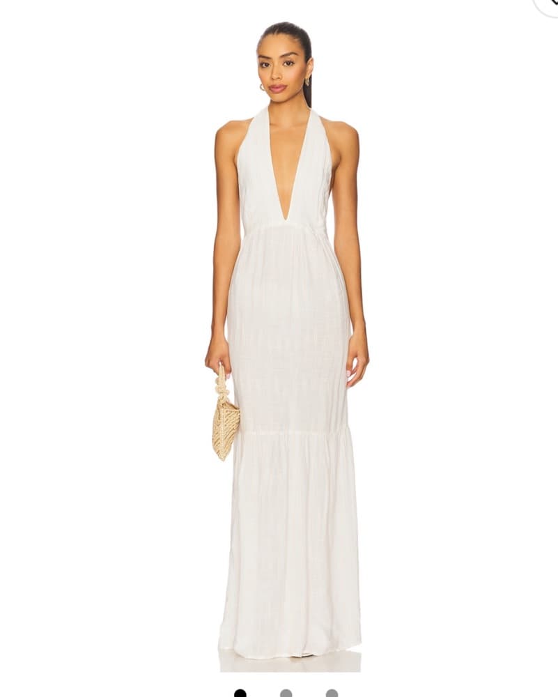 Lspace Linen Halter Maxi Dress - Image 1