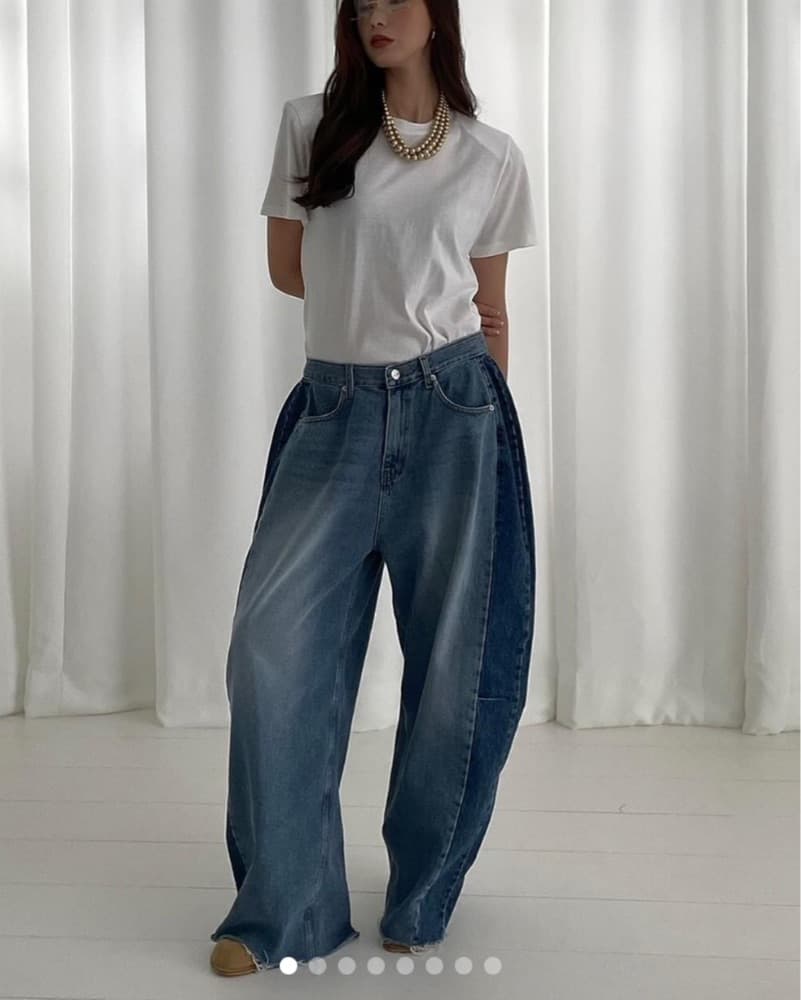 Frankie Shop Gray Gatlin baggy jeans - Image 4