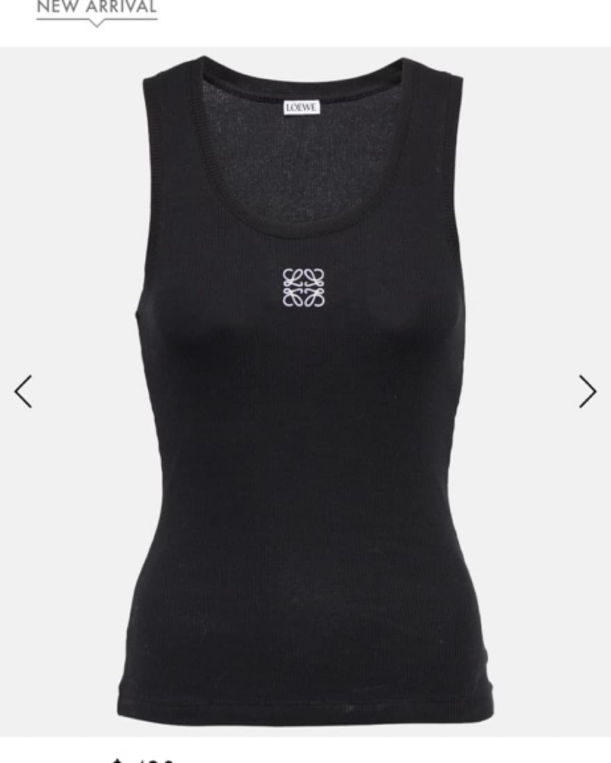 loewe anagram tank black  - Image 1